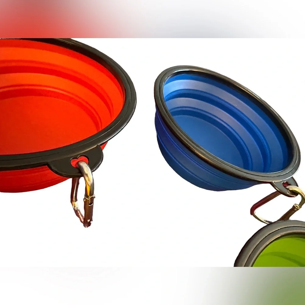 New in original package Collapsible 3 Pack Pet Bowl Large. Choose your colors